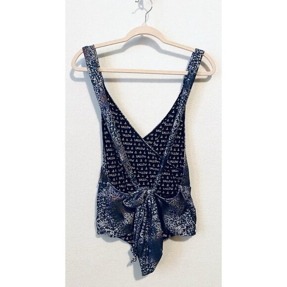 Tallow Swimsuit Womens 8 Animal Print One Piece Backless Cheeky Boho Beachy - Picture 3 of 7